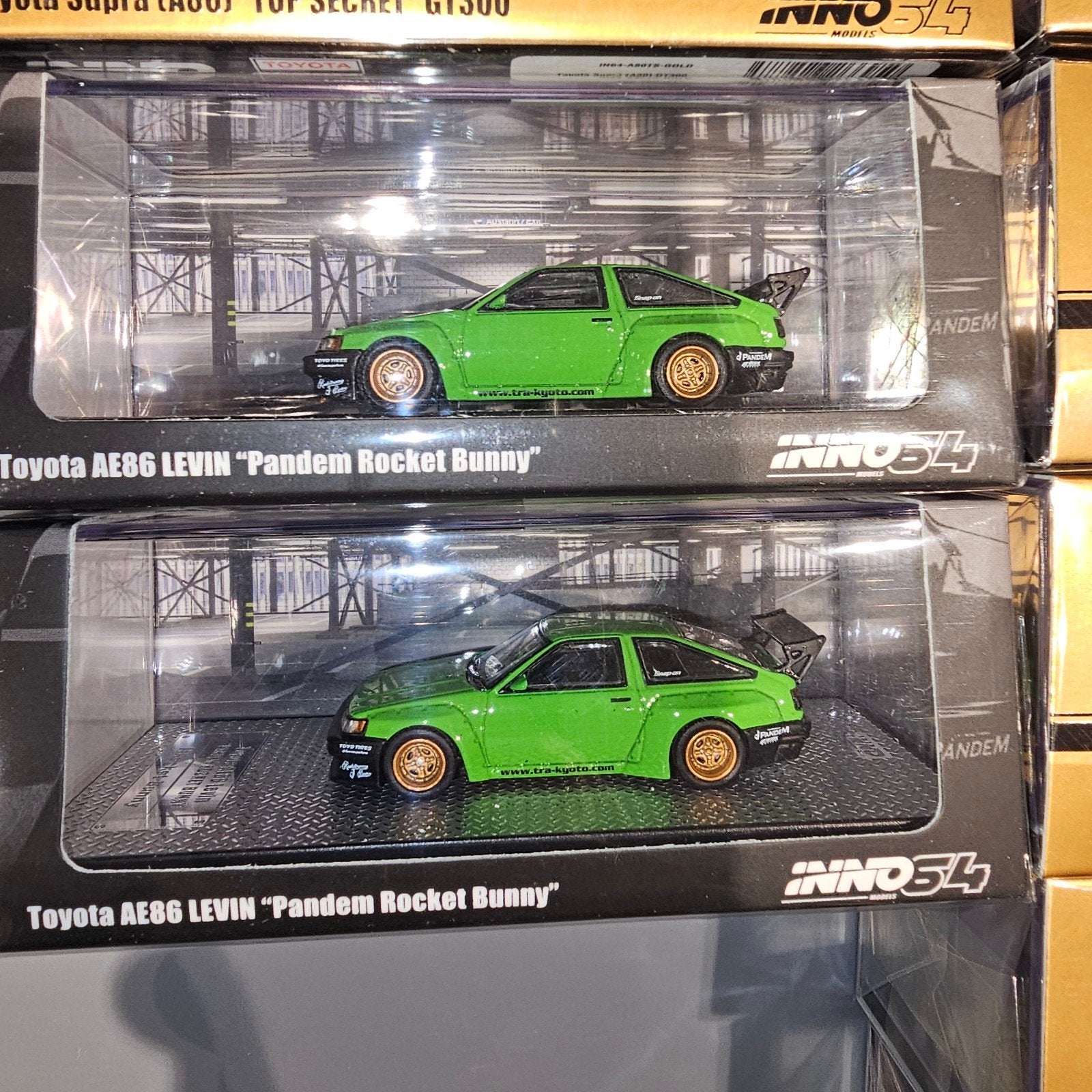 INNO64 Toyota AE86 Levin "Pandem Rocket Bunny" - Groen, Onbekend, Ophalen of Verzenden, Onbekend, Nieuw