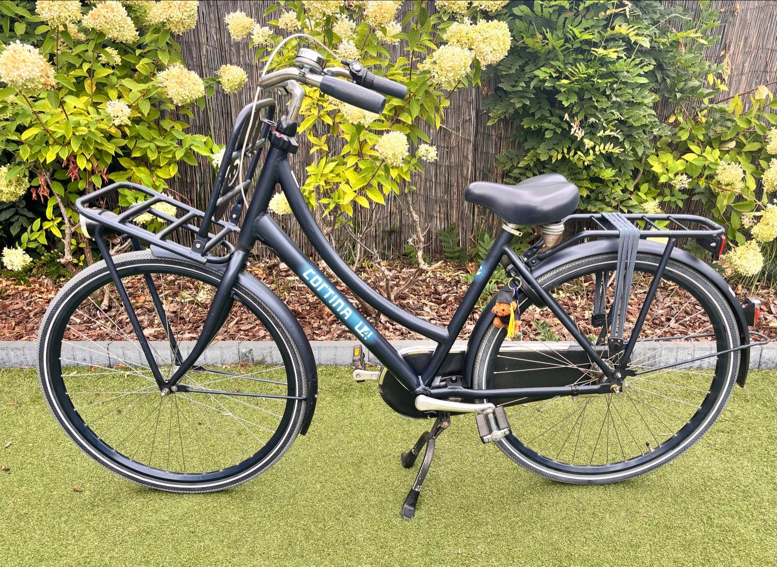 Cortina U4 Transportfiets blauw - 28 inch - Framemaat 50, Fietsen en Brommers, Fietsen | Dames | Damesfietsen, Terugtraprem, Gebruikt