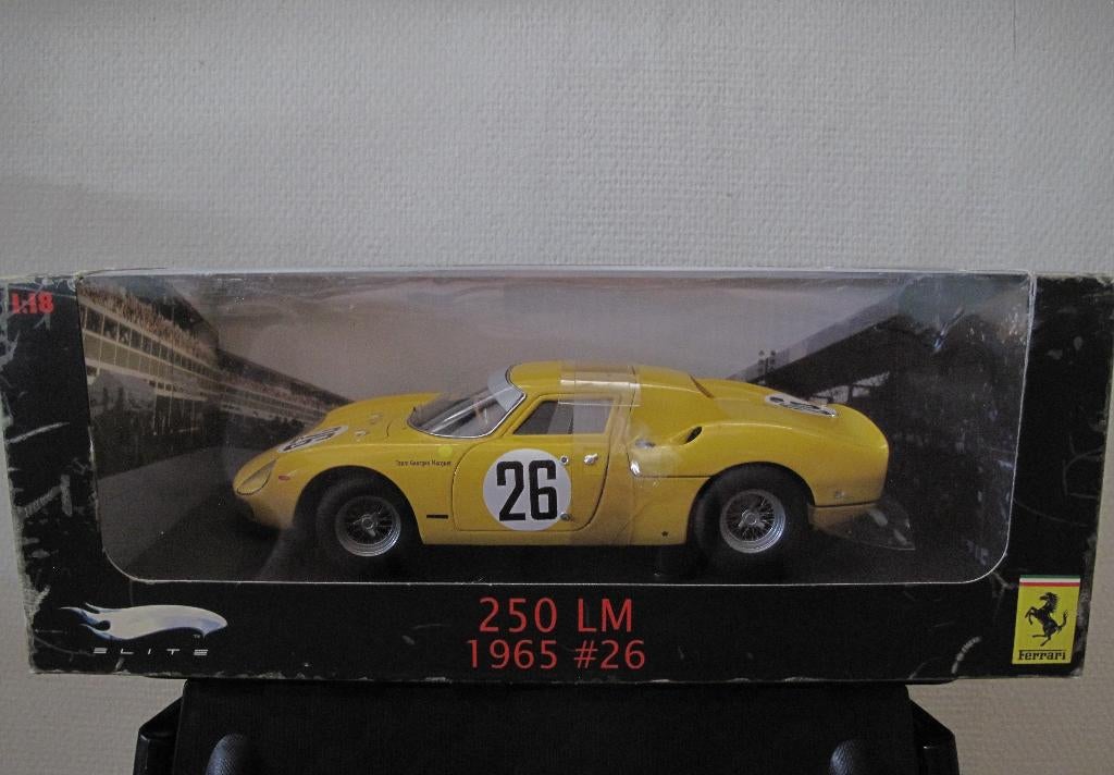 Ferrari 250LM #26 24H du Mans 1965 1/18 Mattel Elite P9901, Hobby en Vrije tijd, Modelauto's | 1:18, Verzenden, Nieuw, Auto, Hot Wheels
