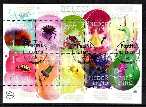 Nederland nr. 3658-3667v Beleef de Natuur gestempeld, Postzegels en Munten, Postzegels | Nederland, Verzenden, Na 1940, Gestempeld