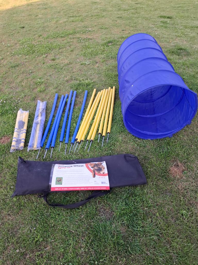 Agility set voor honden, behendigheidsspel, Ophalen
