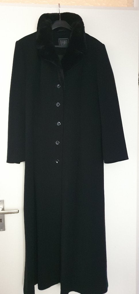 Nieuw maxi wintermantel jas mantel Damo Donna maat M, Maat 38/40 (M), Damo Donna, Zwart, Nieuw