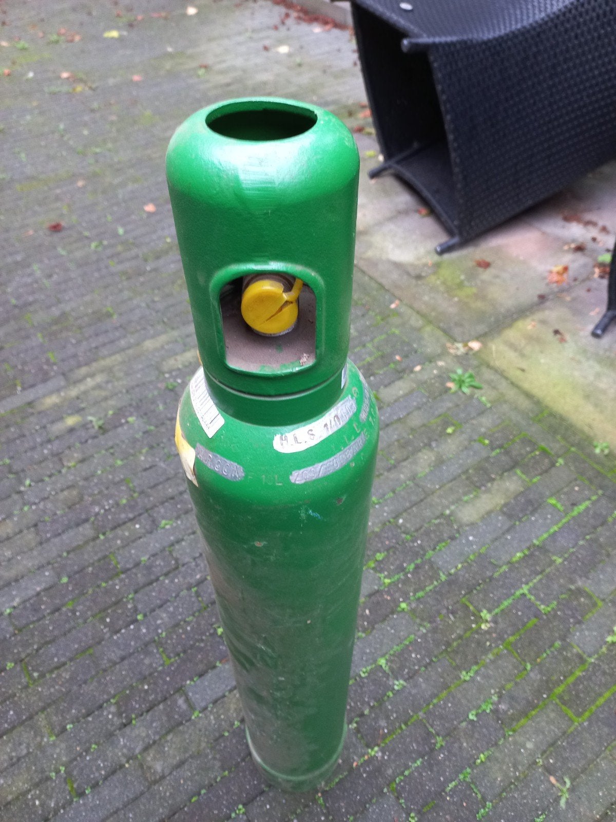 Volle Argon gasfles 10L, Ophalen of Verzenden, Zo goed als nieuw, 250 ampère of meer, Tig