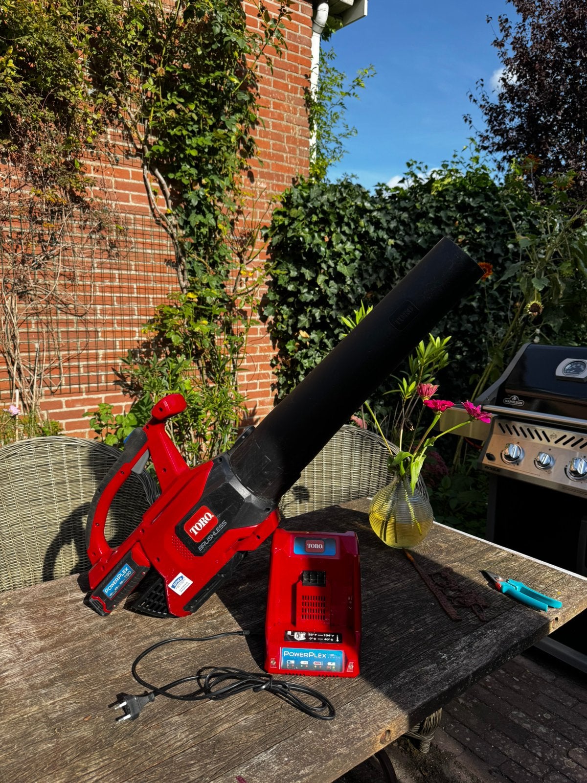 Bladblazer Toro, accu/draadloos, Tuin en Terras, Ophalen of Verzenden, Gebruikt, Accu, Handgedragen