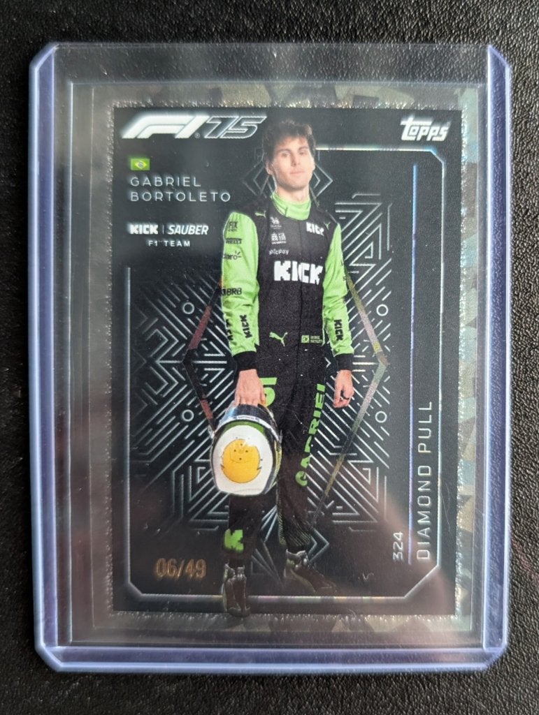 2025 Topps turbo attax F1 Gabriel Bortoleto #324 diamond /49, Ophalen of Verzenden, Nieuw, Plaatje