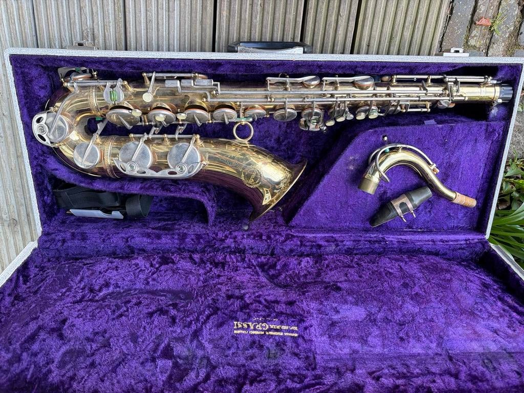 Vintage Grassi Tenor Saxofoon met Koffer, Ophalen, Gebruikt, Tenor, Met koffer