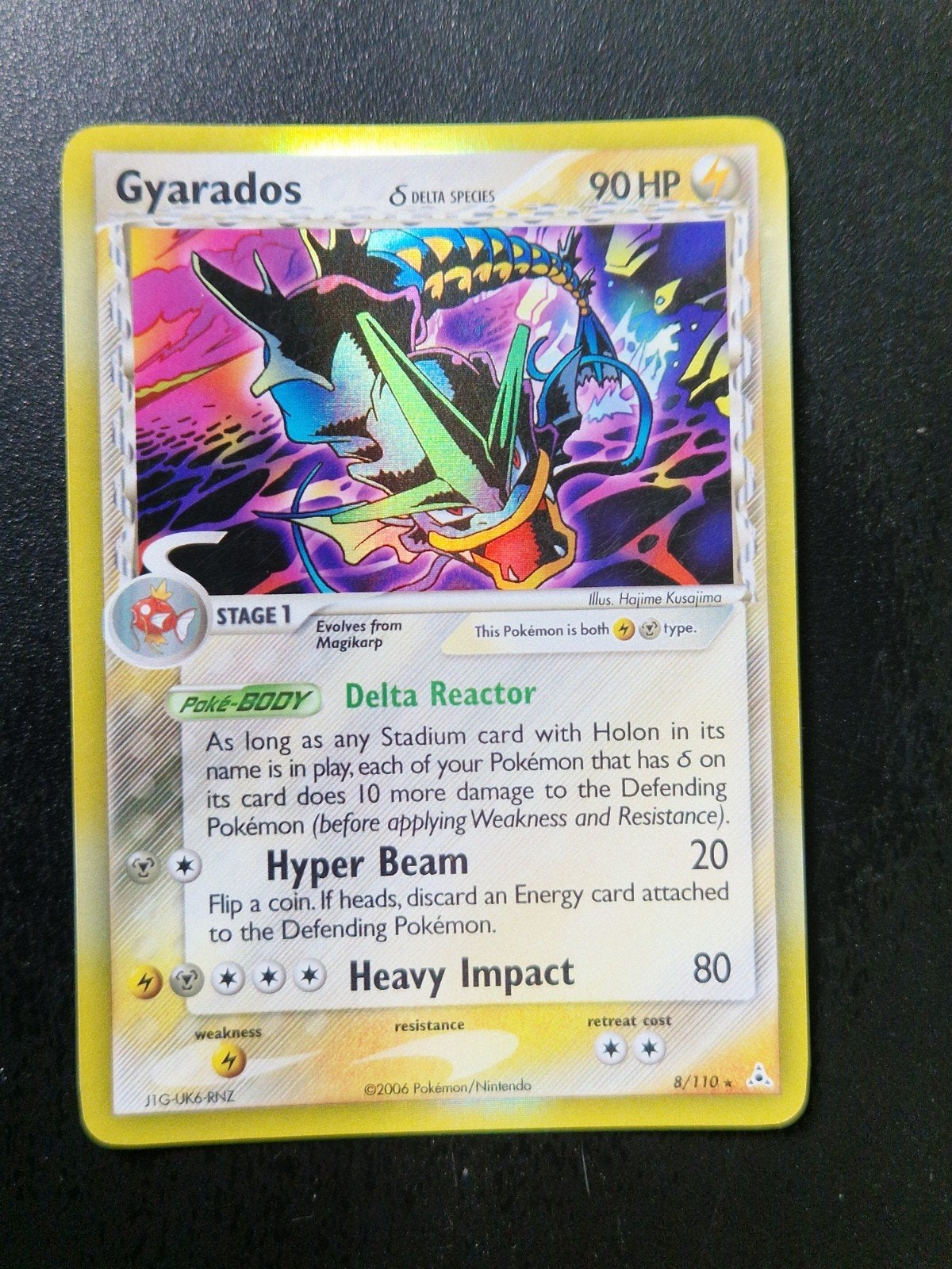 Gyarados Delta Species Pokémon Kaart (2006), Hobby en Vrije tijd, Verzamelkaartspellen | Pokémon, Ophalen of Verzenden, Gebruikt