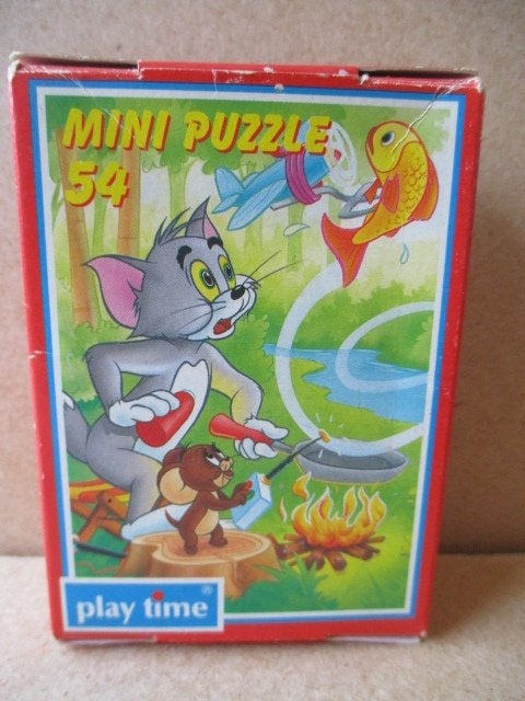 adv10642 tom en jerry puzzeltje 2, Ophalen, Looney Tunes, Gebruikt, Boek of Spel