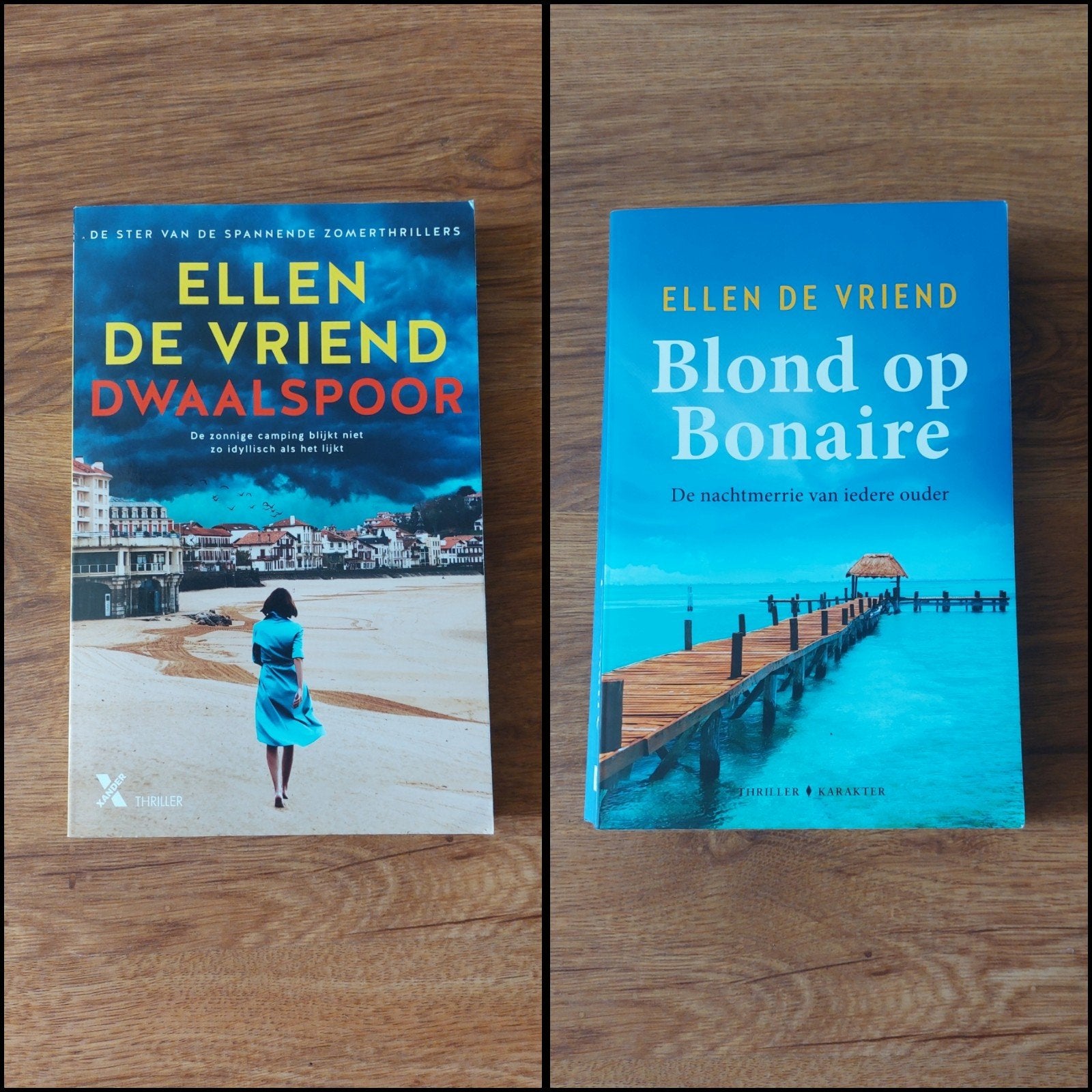 Thrillers van Ellen de Vriend • o.a. Blond op Bonaire, Boeken, Ophalen of Verzenden, Zo goed als nieuw, Ellen de Vriend