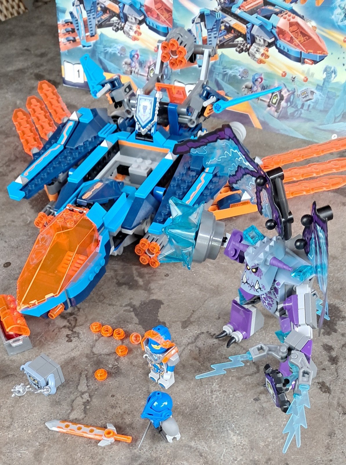 LEGO Nexo Knights 70351 Clay's Falcon Fighter Blaster, Ophalen of Verzenden, Gebruikt, Overige merken
