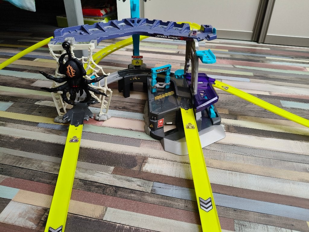 Spider Racebaan, Racebaan, Zelf te bouwen, Zo goed als nieuw, Handmatig