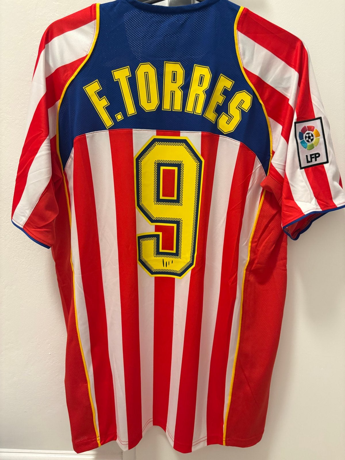 Retro Atletico Madrid thuisshirt F. Torres spiderman XL, Ophalen of Verzenden, Voetbal, Rood, Maat 56/58 (XL)