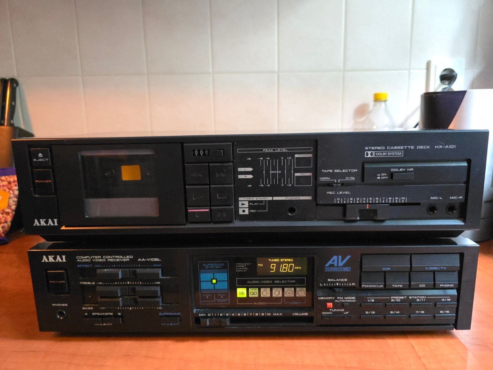 akai vinitage stereo zet jaren 70/80, Ophalen, Gebruikt