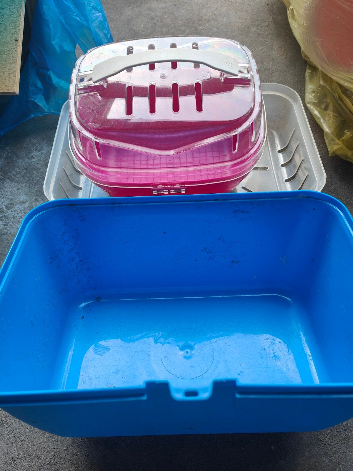 Reismand, Ophalen, Transportkoffer of -box