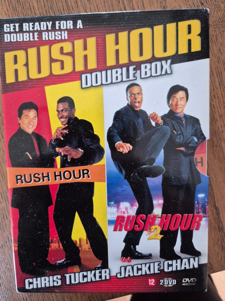 Rush Hour 1 & 2 Double Box DVD - Jackie Chan & Chris Tucker, Boxset, Ophalen of Verzenden, Vanaf 12 jaar, Actiekomedie