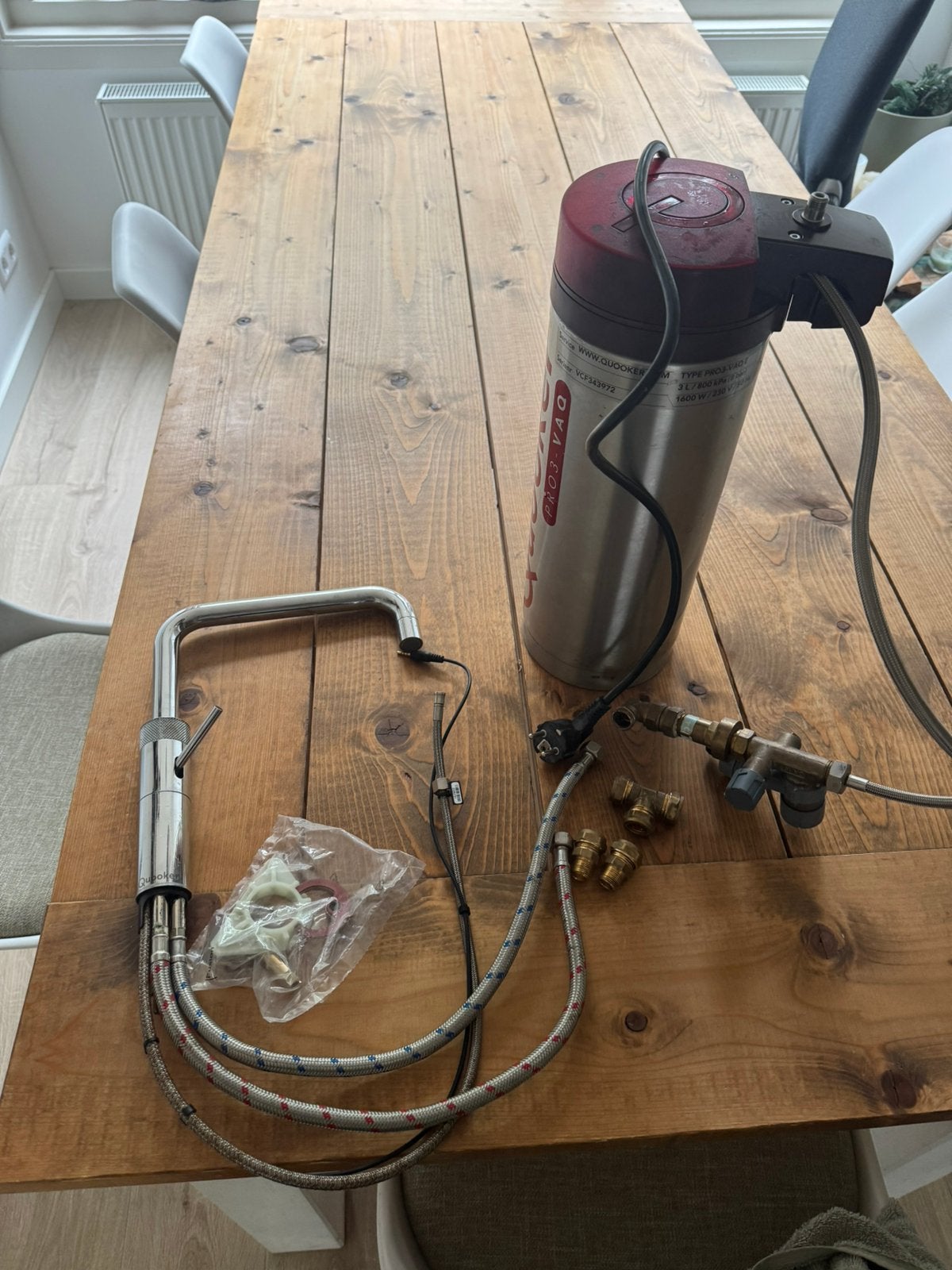 Quooker PRO3-VAQ E + Fusion kraan en installatie accessoires, Ophalen of Verzenden, Zo goed als nieuw, Overige merken