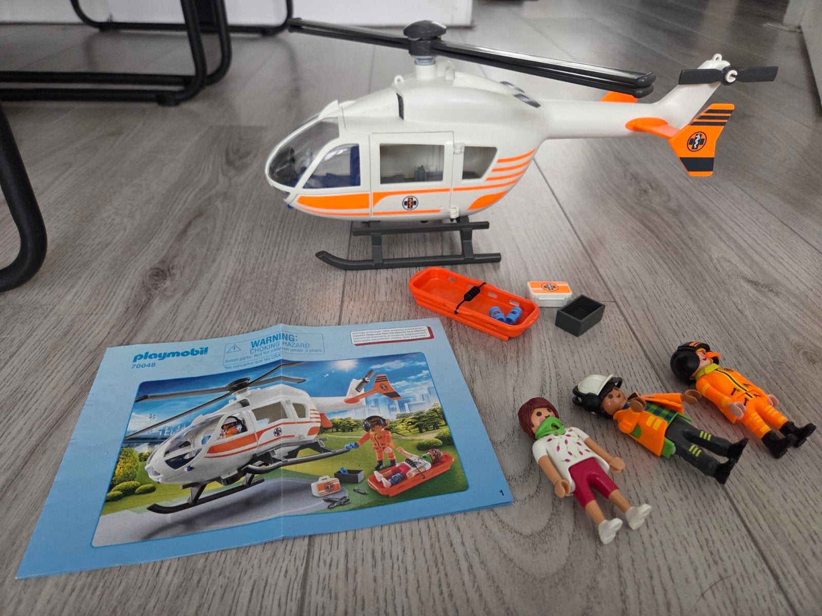 playmobil eerste hulp helikopter 70048, Ophalen