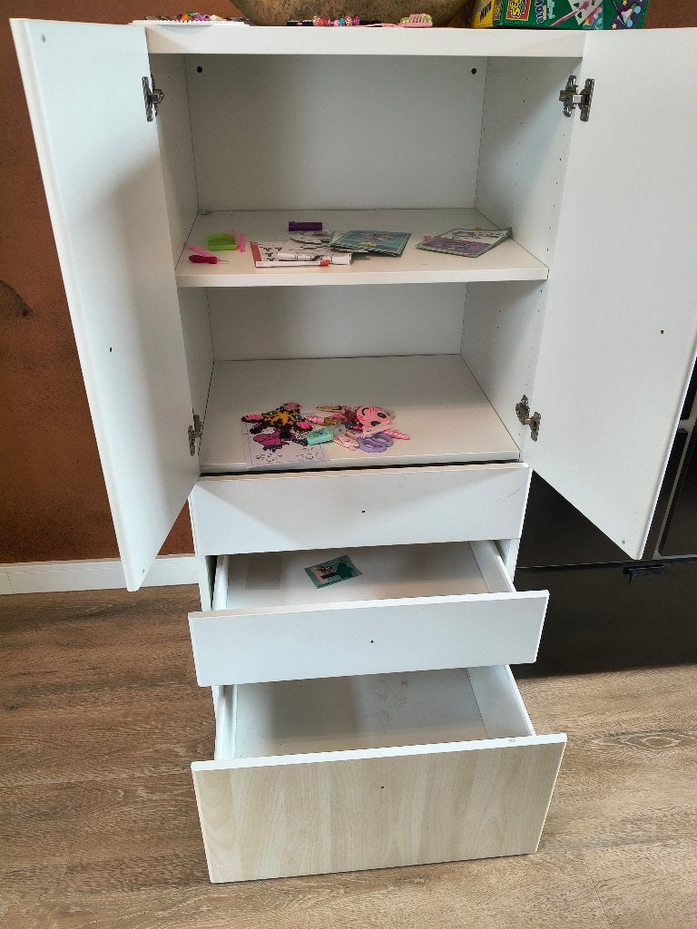 IKEA Stuva en Folja kasten en stoelen, Ophalen, Gebruikt, 50 tot 70 cm, 105 cm of meer