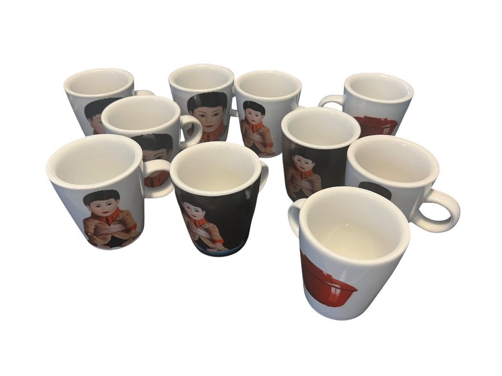 Leo Pors -  keramiek mokken Schoonhoven lotje koffiemokken, Gebruikt, Verzenden, Keramiek, Overige stijlen