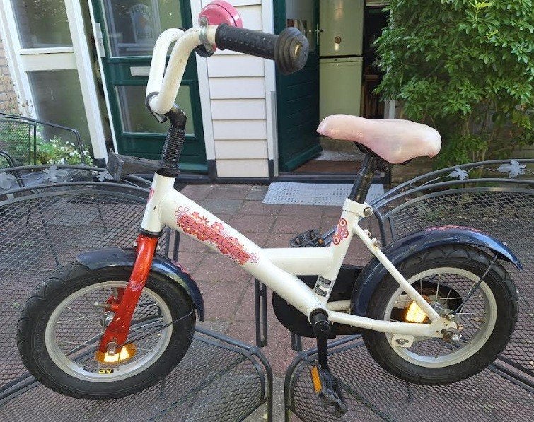 meisjesfiets, Ophalen, Terugtraprem, Gebruikt, Batavus