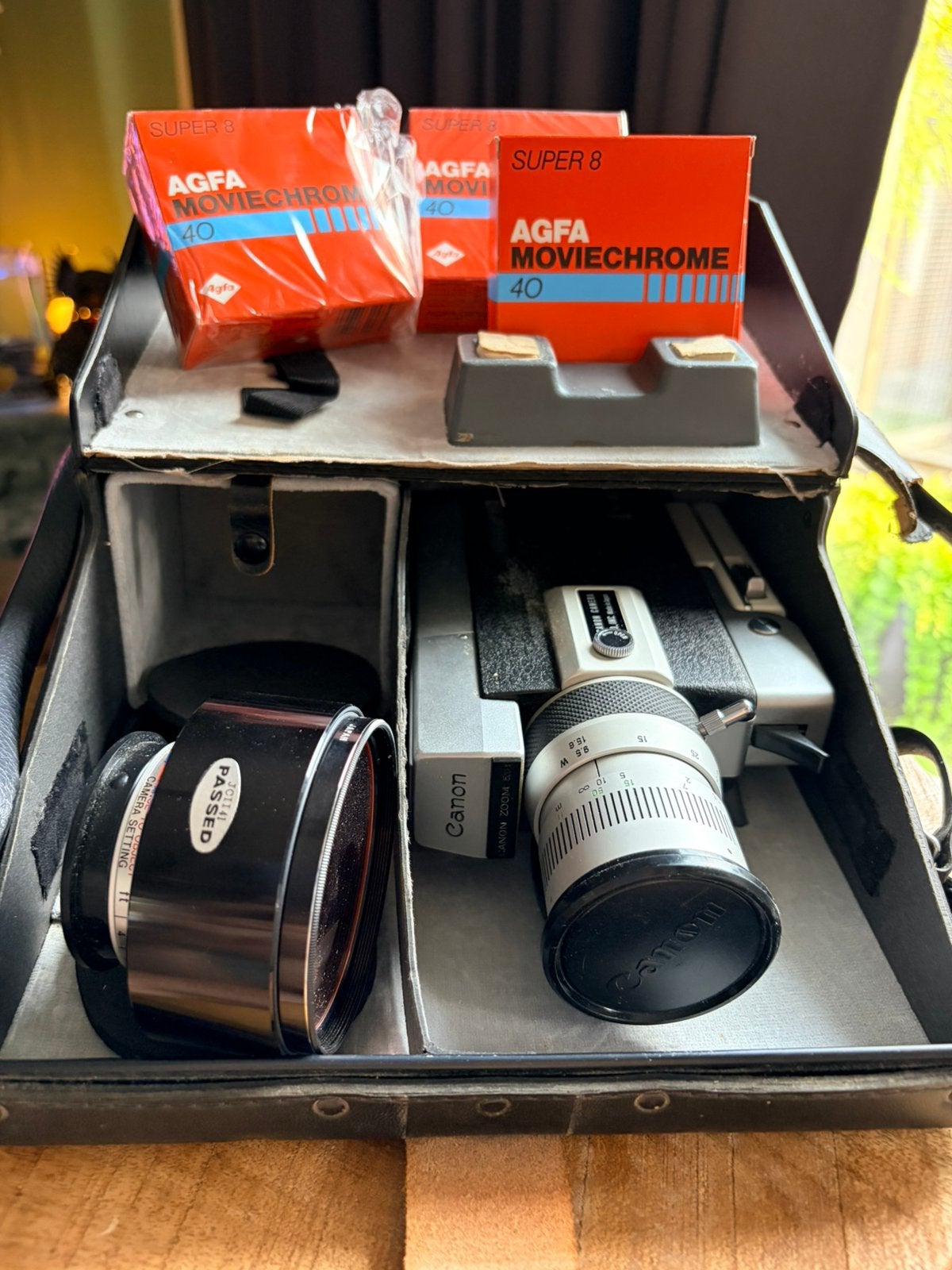 mooie en complete Canon Auto Zoom 518 Super 8 filmcamera., Ophalen of Verzenden, Zo goed als nieuw, Compact, Canon