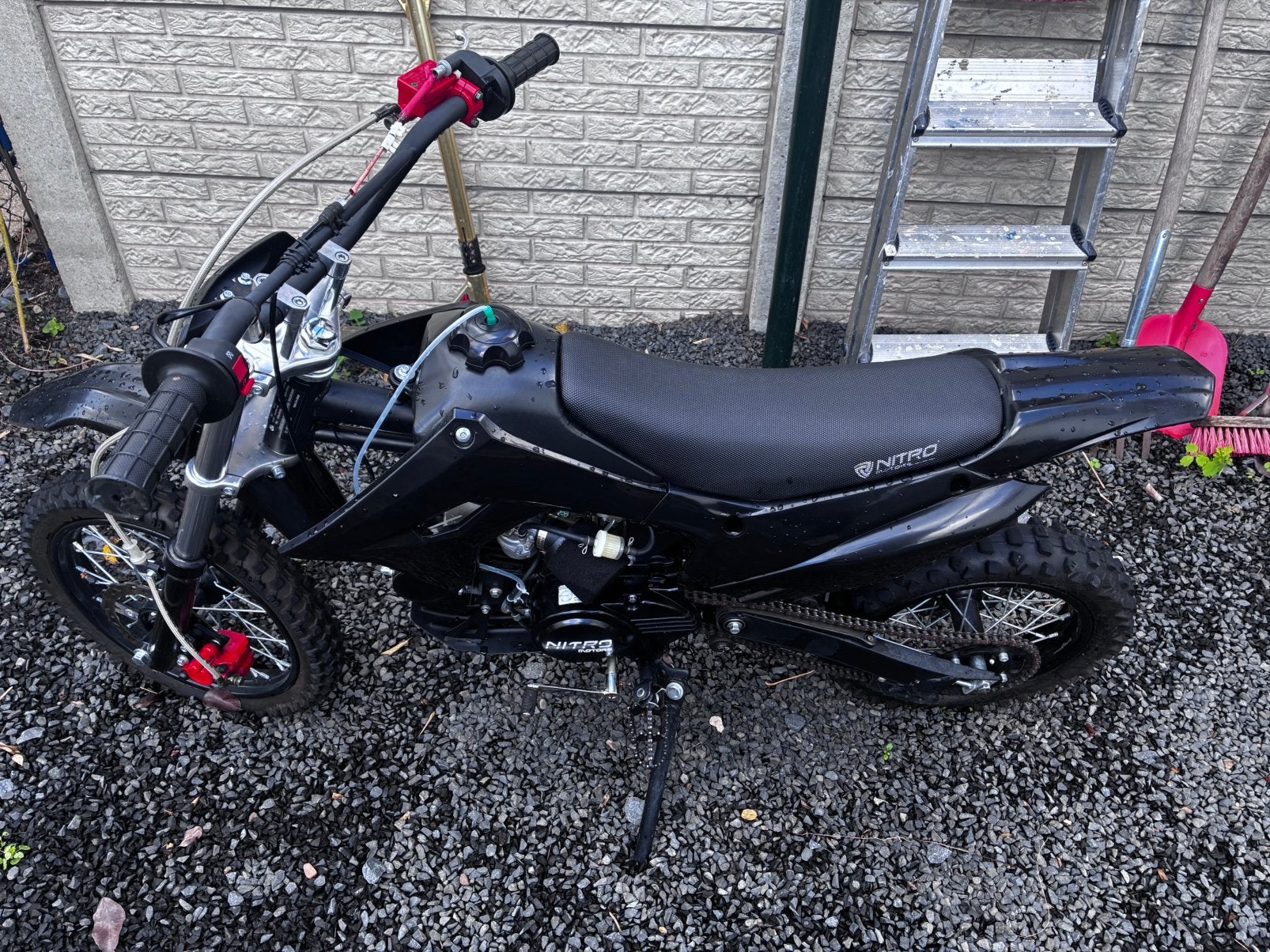 4 takt 110 cc nitro semi automaat crossmotor 14/12 inch, Ophalen, Zo goed als nieuw, Overige merken
