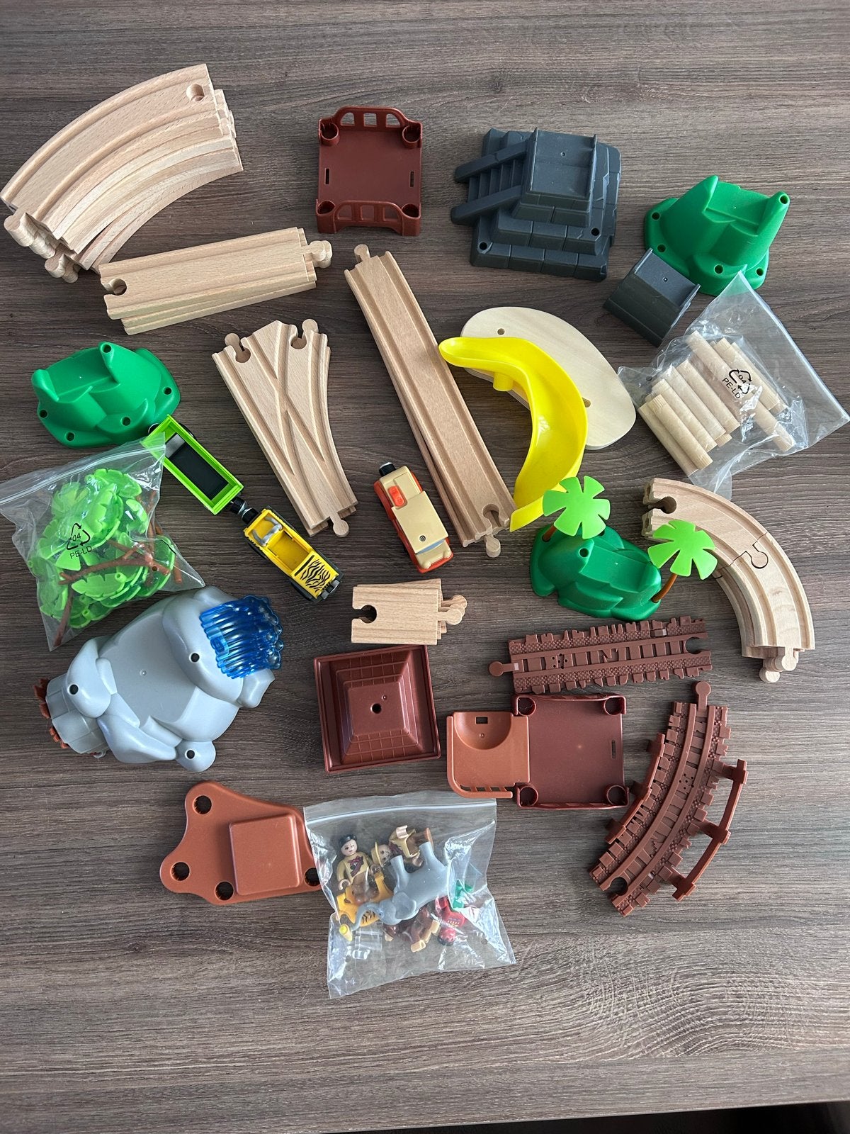 Playtive Houten Treinbaan Jungle Set, Ophalen of Verzenden, Gebruikt, Overige typen