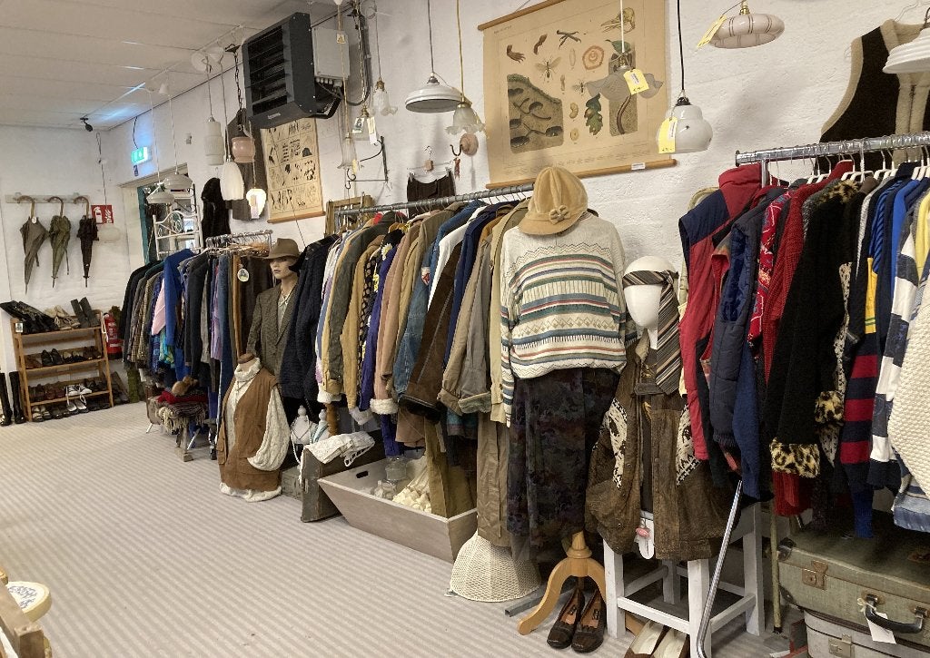 Vintage kleding, tassen & schoenen bij Warenhuis Strant, Vintage, Ophalen, Gedragen