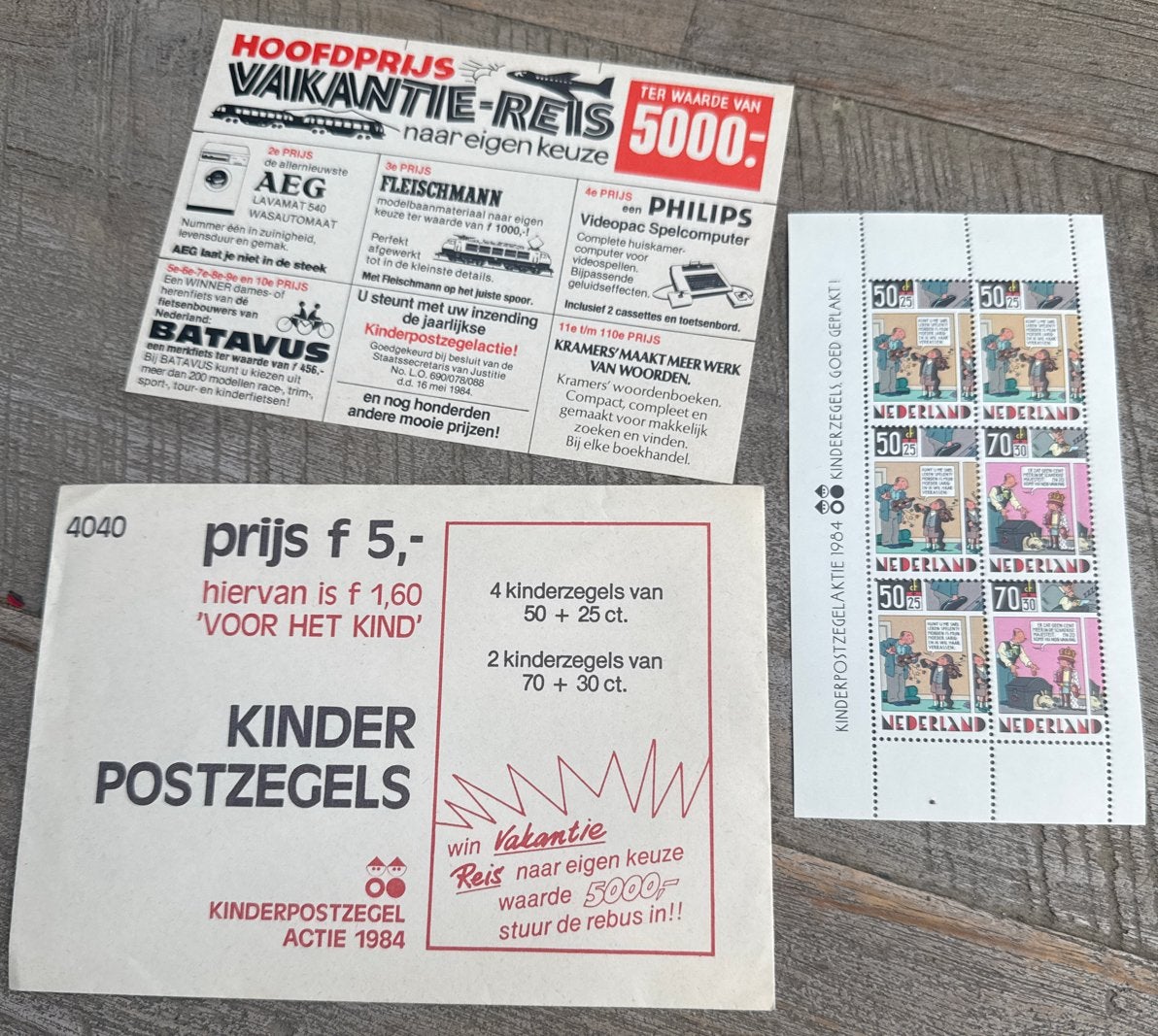 Kinderpostzegels Actie 1984 - Ongebruikt vel, Postzegels en Munten, Postzegels | Nederland, Ophalen of Verzenden, Na 1940, Postfris