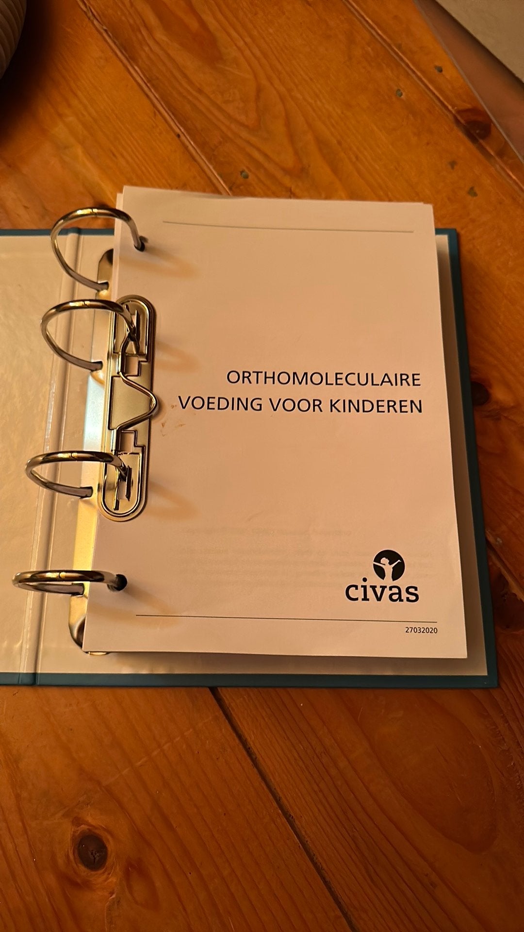 Cursusmap voeding voor kinderen Civas, Ophalen of Verzenden, Zo goed als nieuw, Boek
