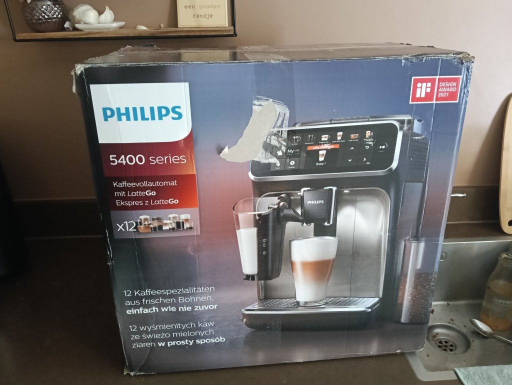 Philips 5400 Series - Espressomachine, Ophalen, 10 kopjes of meer, Koffiemachine, Zo goed als nieuw