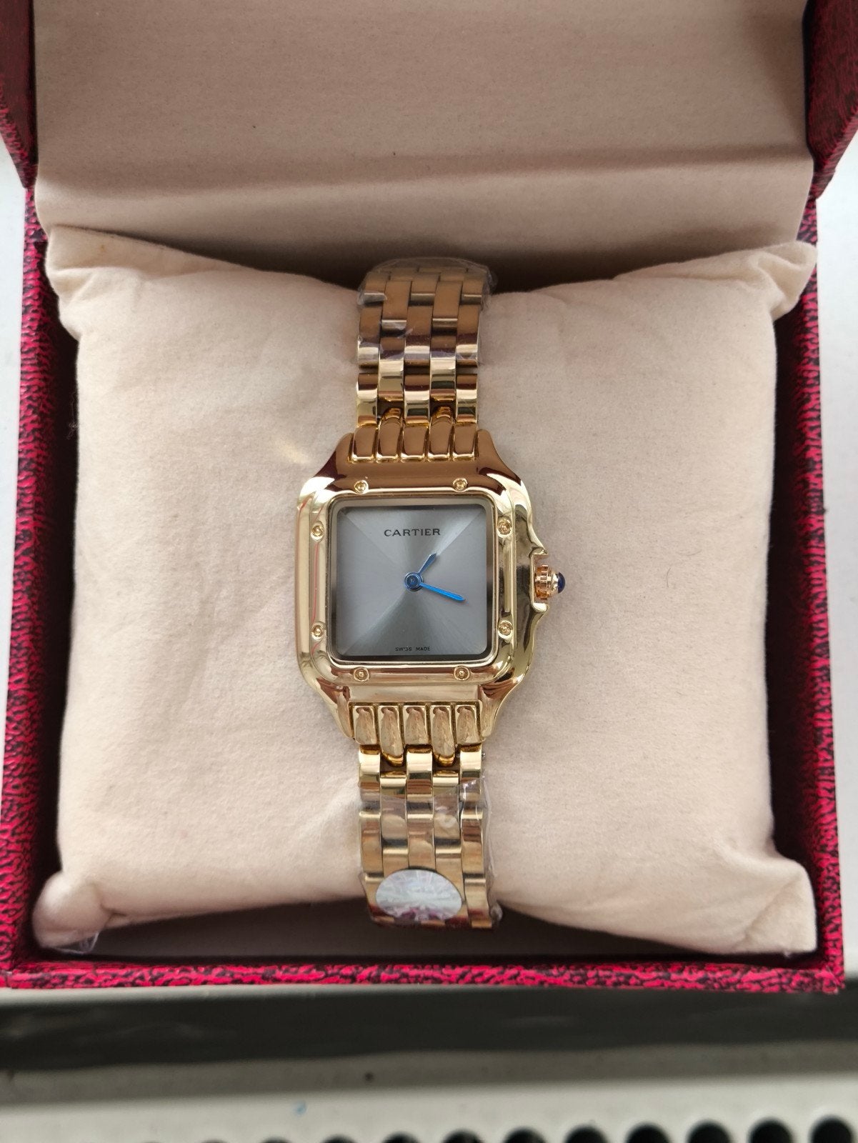 Cartier dameshorloge nieuw, Ophalen of Verzenden, Nieuw, Staal, Overige merken