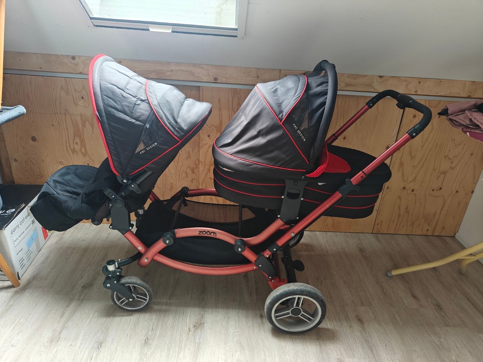 ABC Design Zoom 2 Duo kinderwagen met reiswieg, Kinderen en Baby's, Kinderwagens en Combinaties, Gebruikt, Ophalen, Overige merken