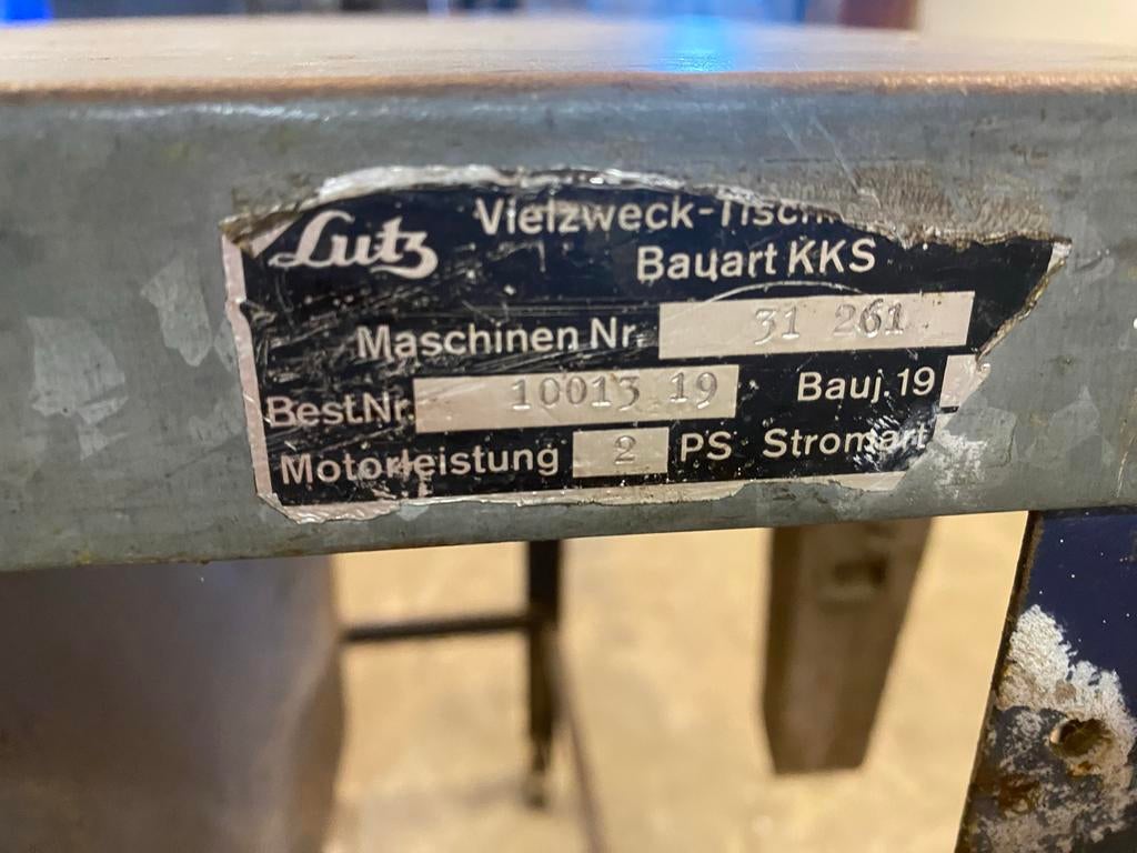 Lutz Vielzweck-Tisch Bauart KKS - Tafelzaag, Doe-het-zelf en Verbouw, Ophalen, Gebruikt, Cirkelzaag, 70 mm of meer