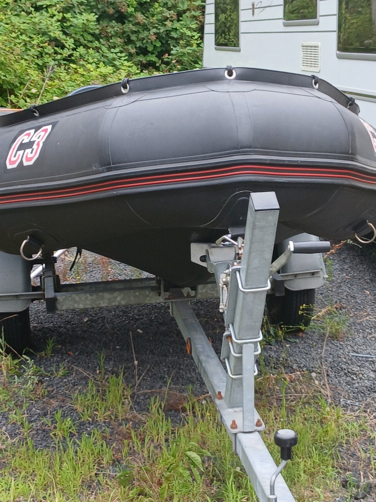 rubberboot, Ophalen, Aluminium, Bombard, Brandstoftank