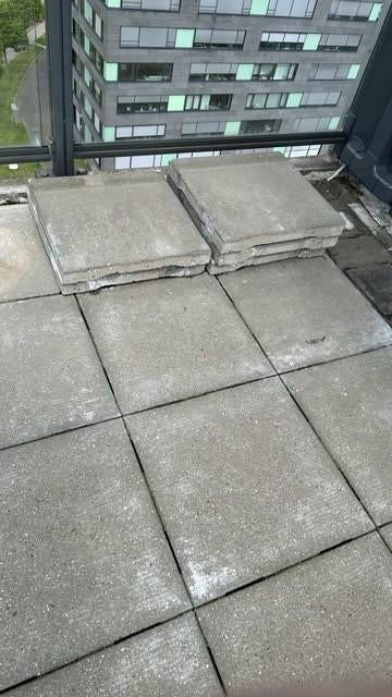 balkon tegels, Ophalen, Gebruikt, 10 m² of meer, Beton