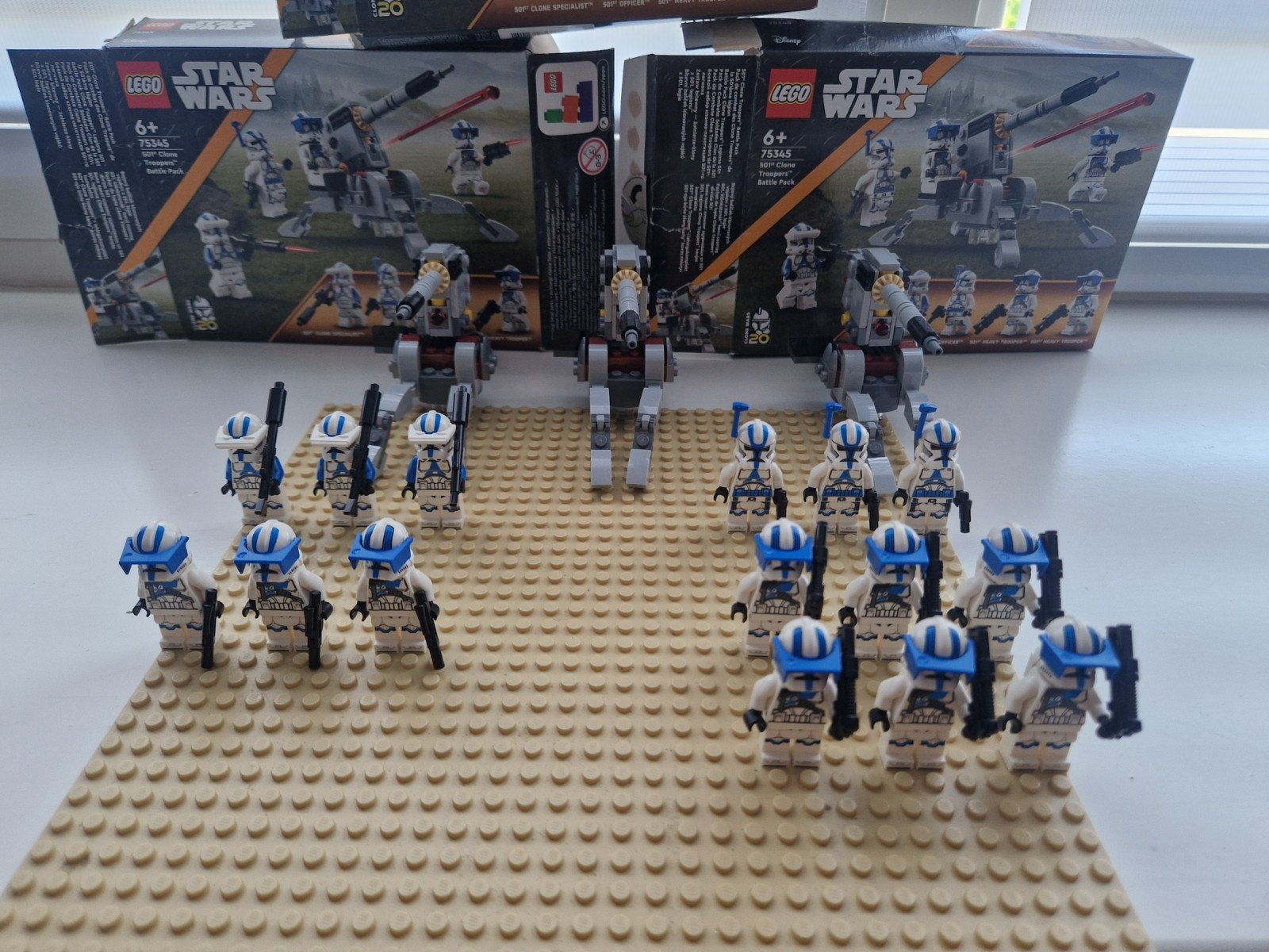 Lego star wars 3 set 75345 met extra popetjes, Kinderen en Baby's, Speelgoed | Duplo en Lego, Zo goed als nieuw, Lego, Complete set