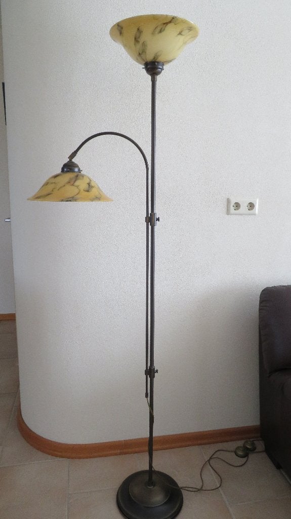 Vloerlamp, Ophalen, Zo goed als nieuw, Glas, 150 tot 200 cm