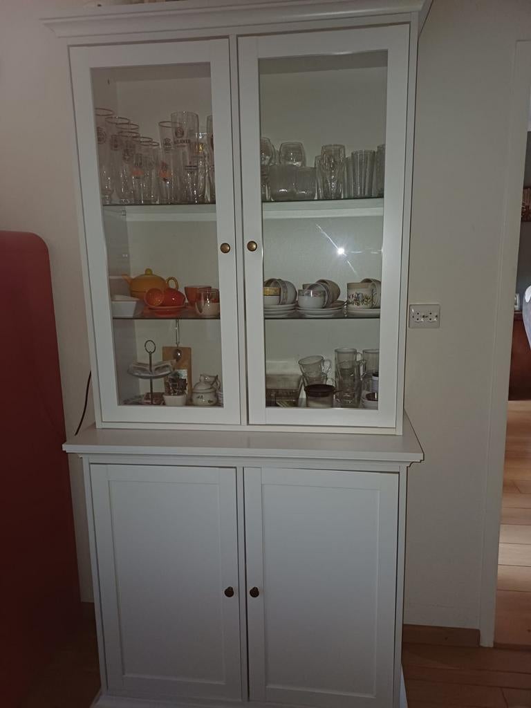 Mooie witte buffetkast!, Ophalen, Zo goed als nieuw, 25 tot 50 cm, 200 cm of meer