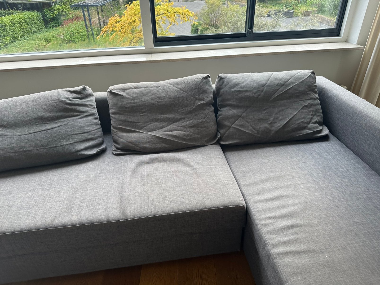 Gratis + 70 euro hoek slaapbank, Ophalen, Zo goed als nieuw, Tweepersoons, 140 cm