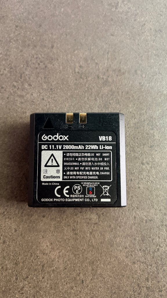 Godox VB18 + lader (v860ii), Audio, Tv en Foto, Fotografie | Flitsers, Ophalen of Verzenden, Gebruikt, Overige merken
