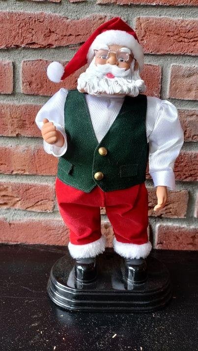 Mooie kerstman met geluid, Ophalen of Verzenden, Gebruikt