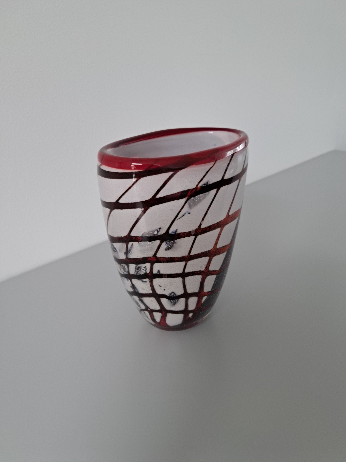 murano vaas, Ophalen of Verzenden, Rood