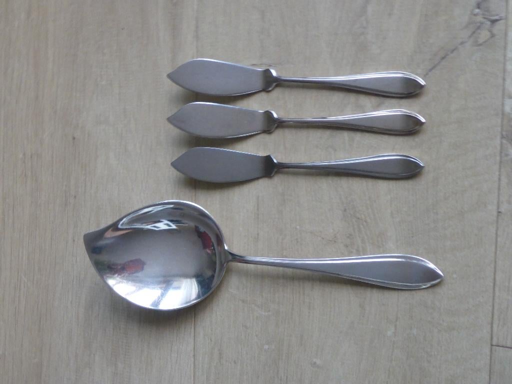 Keltum posthoorn puntfilet, Ophalen of Verzenden, Zo goed als nieuw, Zilver, Los bestek