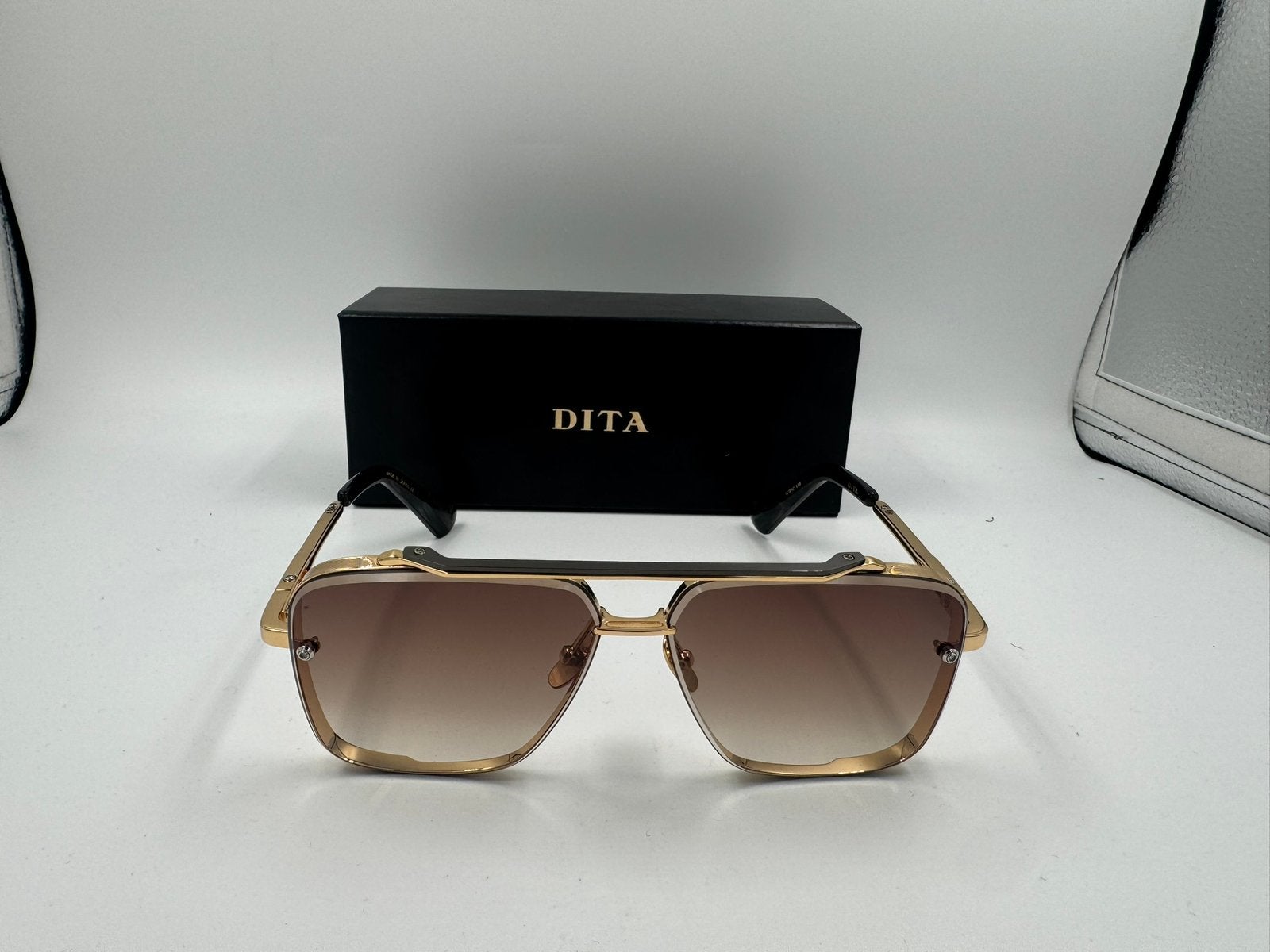 Dita Mach-Six ‘Gold-Brown’, Overige merken, Zonnebril, Overige kleuren, Nieuw