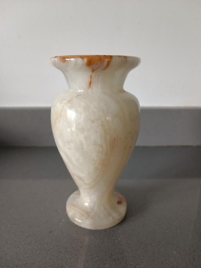 Onyx marmer vaas., Ophalen of Verzenden