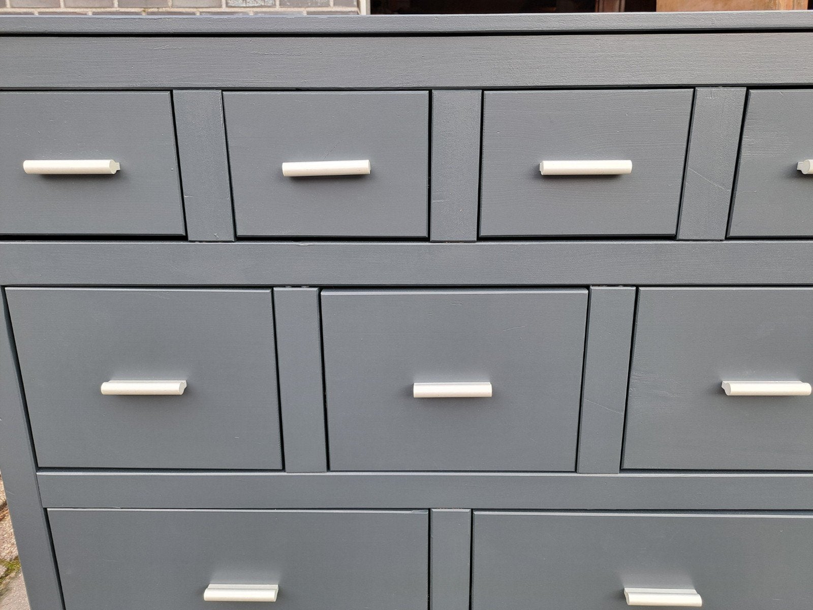 Grijze ladekast commode refurbished, Ophalen, RoDeKo Volendam, R.kooij65@gmail.com, Christiaen Huygensstraat