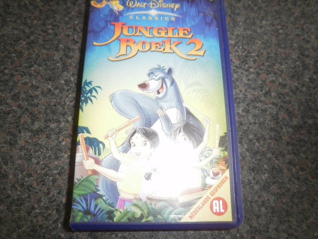 JUNGLEBOEK Deel 2! Mooie Disney Tekenfilm Op VIDEO!, Cd's en Dvd's, VHS | Kinderen en Jeugd, Tekenfilm, Verzenden, Alle leeftijden