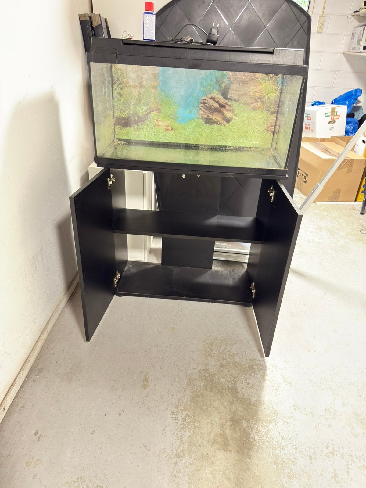 Juwel Aquarium 110L met zwart meubel, Ophalen, Zo goed als nieuw, Leeg aquarium