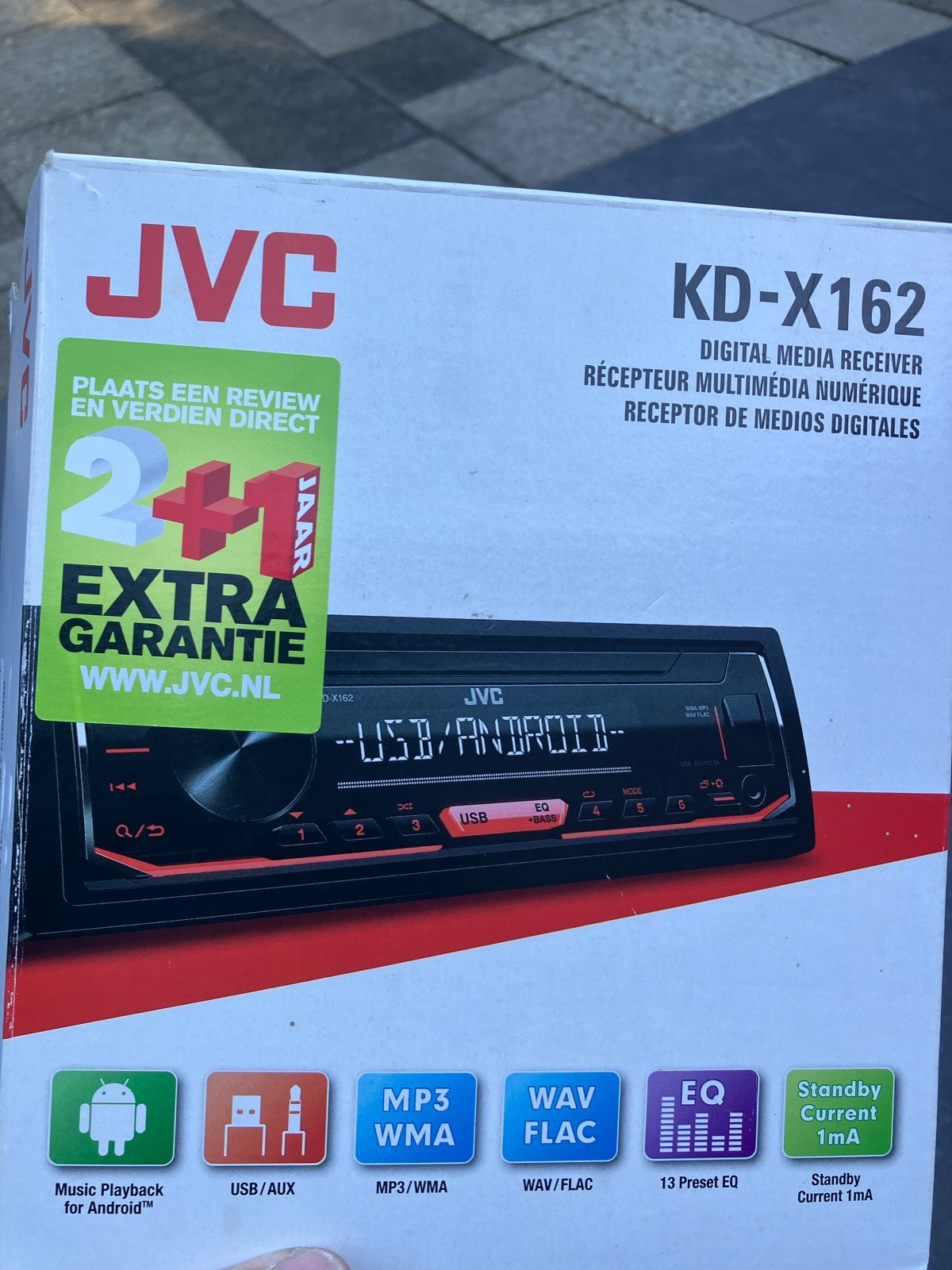 JVC KD-X162 Digitale Media Ontvanger -, Ophalen of Verzenden, Zo goed als nieuw